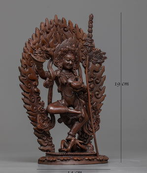 dorje-phagmo-oxidized sculpture