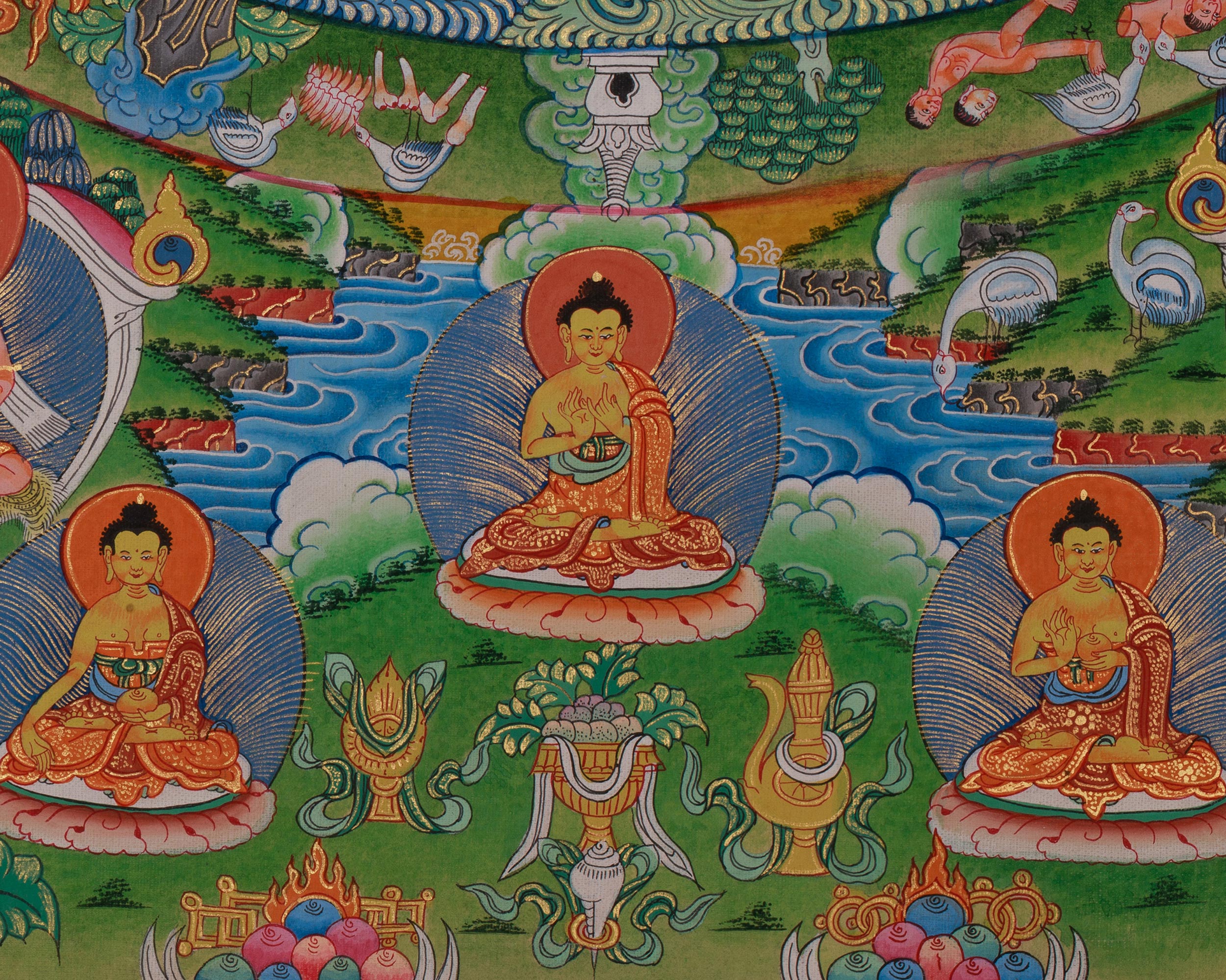 Himalayan 1000 Armed Chenrezig Thangka | Boundless Compassion