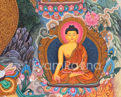 Manjushri Thangka Print | Bodhisattva Deity For Compassion | Himalayan Art