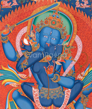 Traditional Chandra Maharoshan Thangka Print for Your Sacred Space | Wall Art