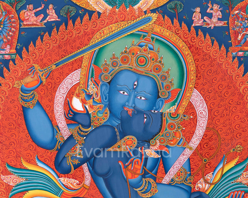 Traditional Chandra Maharoshan Thangka Print for Your Sacred Space | Wall Art