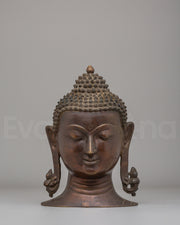 Enlightened Buddha Head Decor 