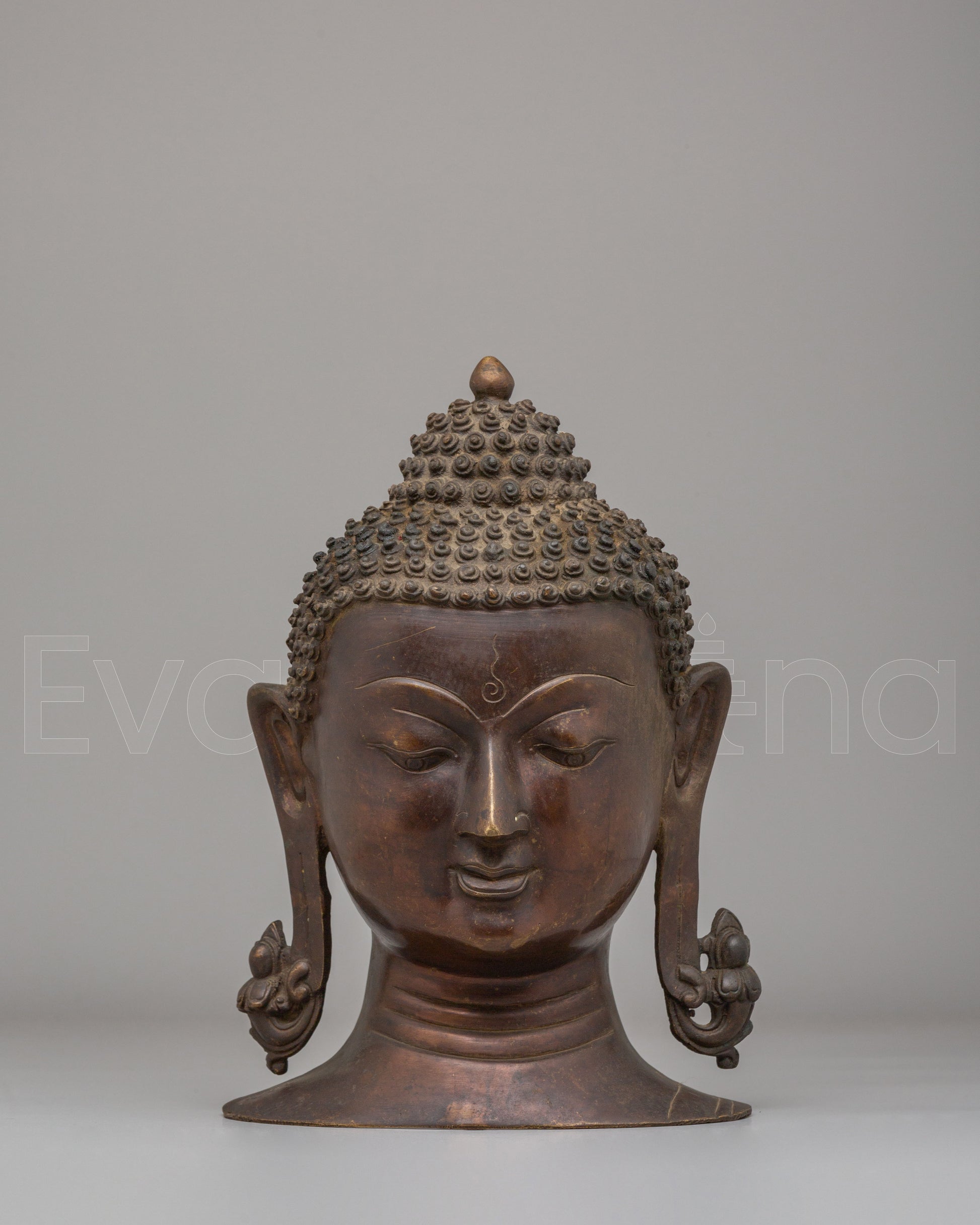Enlightened Buddha Head Decor 
