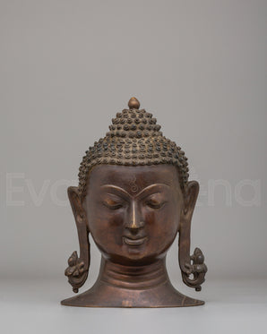 Enlightened Buddha Head Decor 