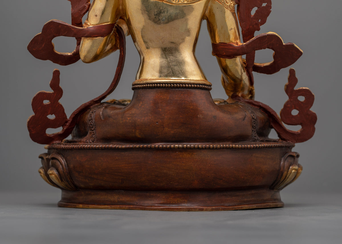 White Tara Spiritual Decor Figurine | Female Bodhisattva Statue for Meditation and Rituals