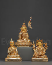 Handcrafted Guru Statue Set