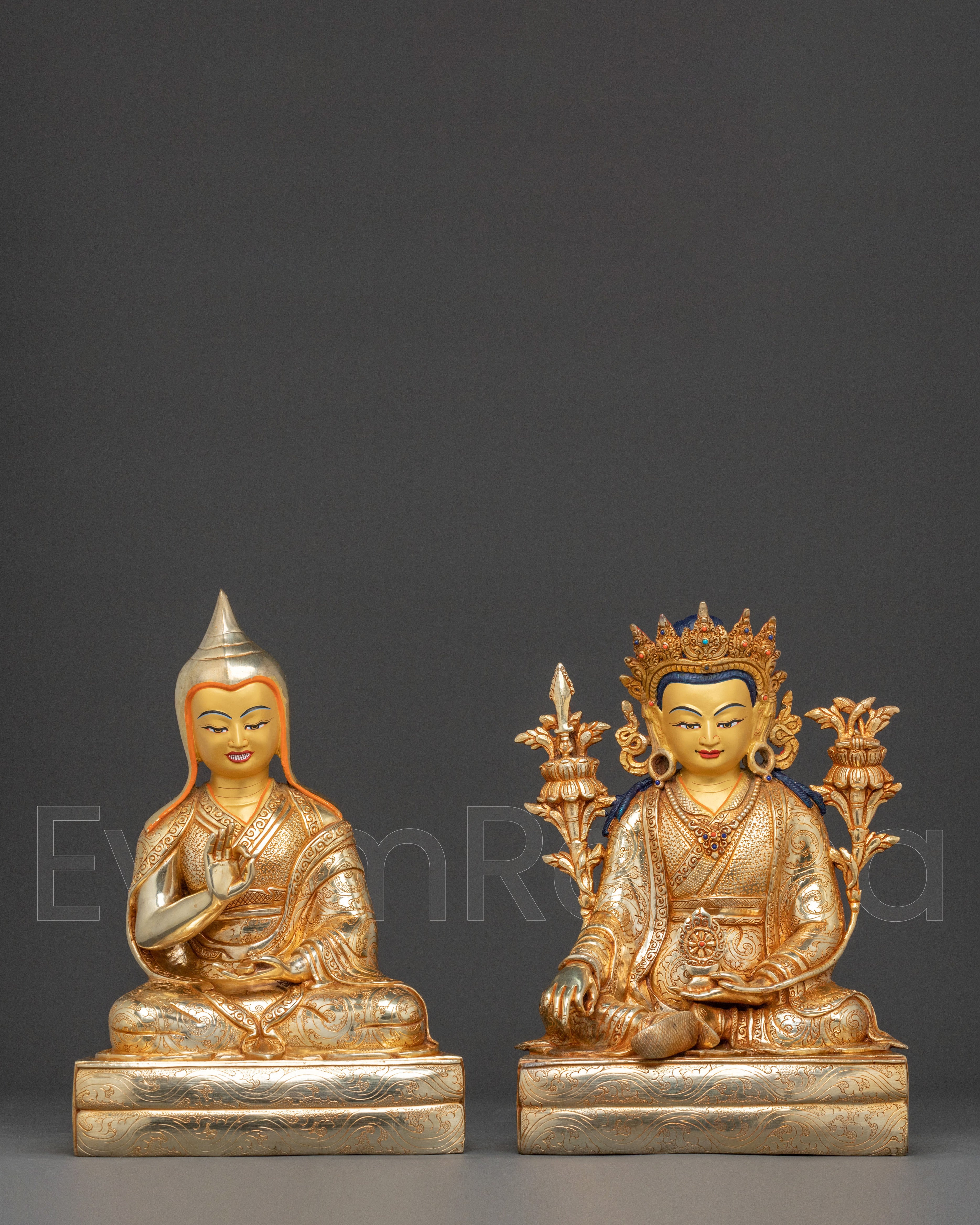 Trisong Detsen Santaraksita statue set