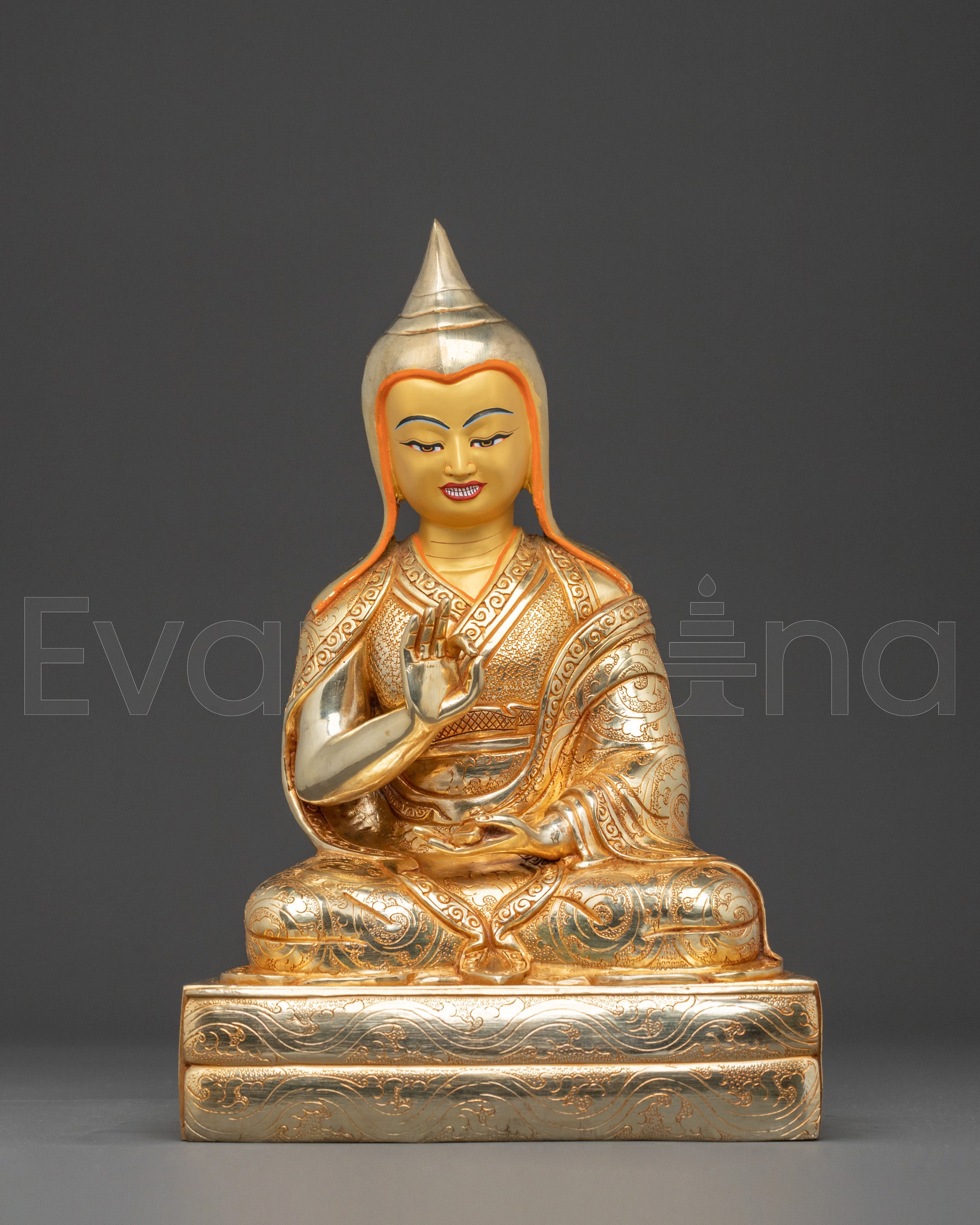 Handcrafted Scholar Santaraksita Statue 