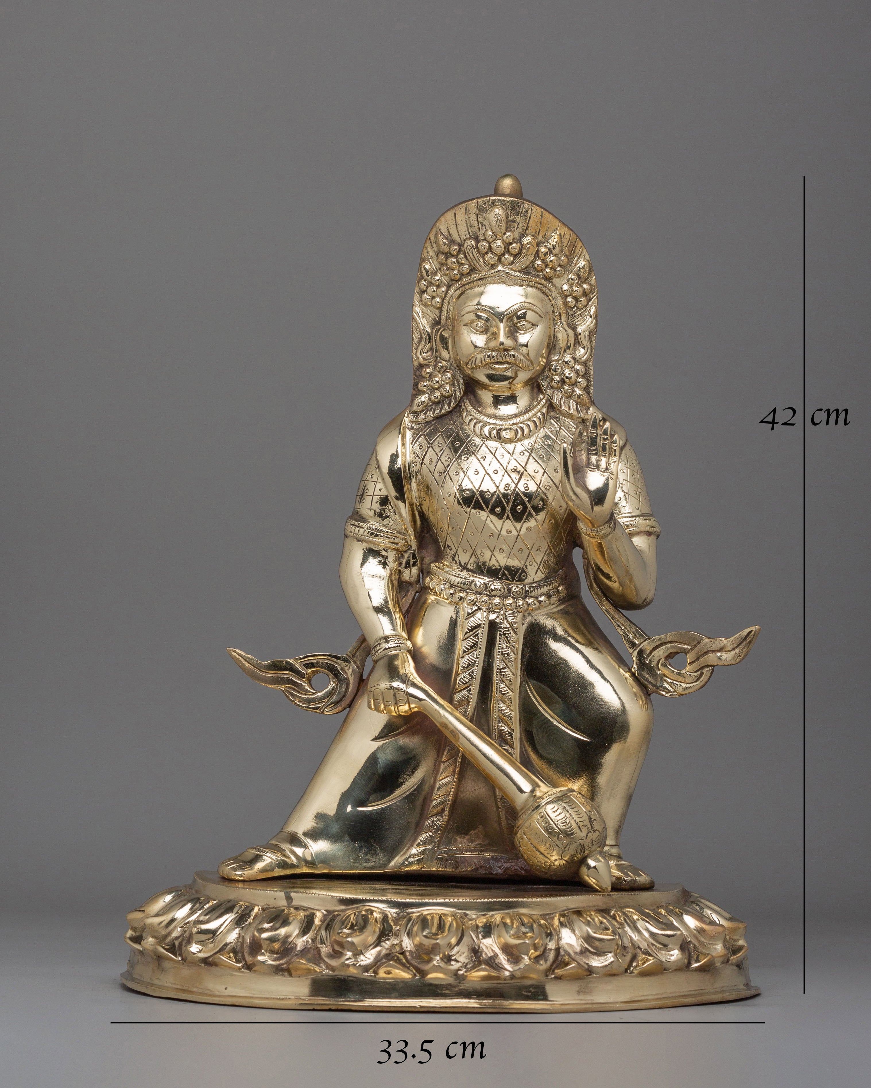 Traditional Bhimsen Statue | Handcrafted Himalayan Artwork