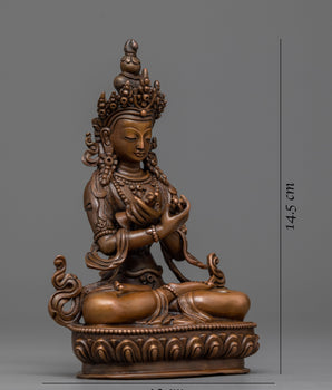 vajradhara-buddha oxidized sculpture