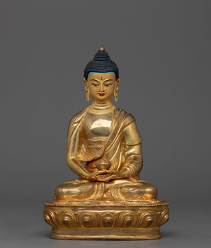 Handmade Golden Amitabha Buddha Statue 