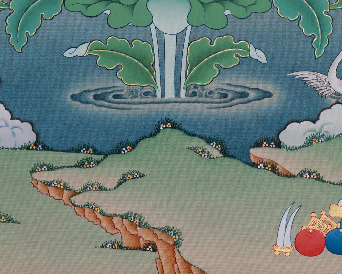 Sacred White Tara Artwork | Healing and Longevity Deity | Female Buddha