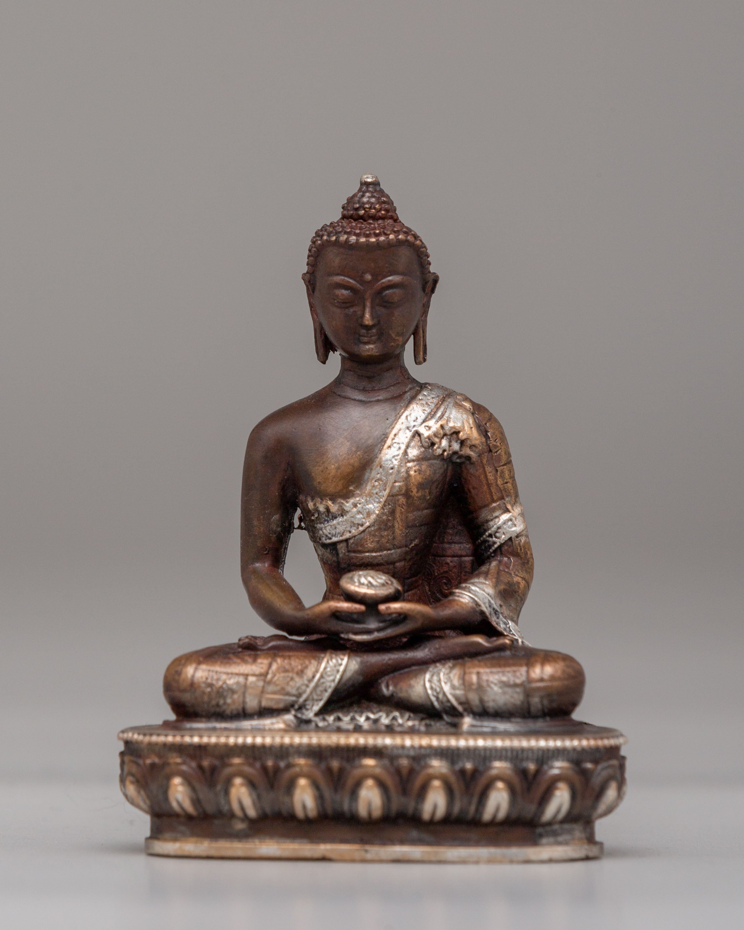 Spiritual Handcrafted Tibetan Altar Box with Deity Statues