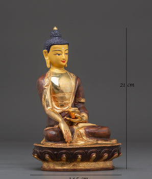 Shakyamuni Buddha Statue: Meditation and Mantra Practice | Copper Sculpture