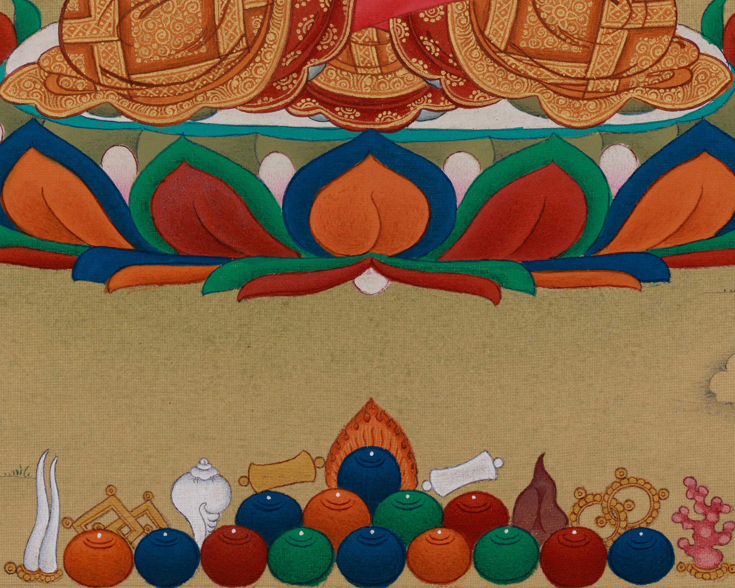 Meditation Amitabha Buddha Thangka | Featuring Amitayus | LHASA Hues