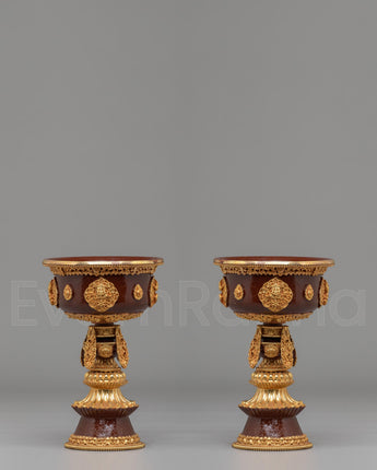 Butter Lamp Set For Light Offerings 