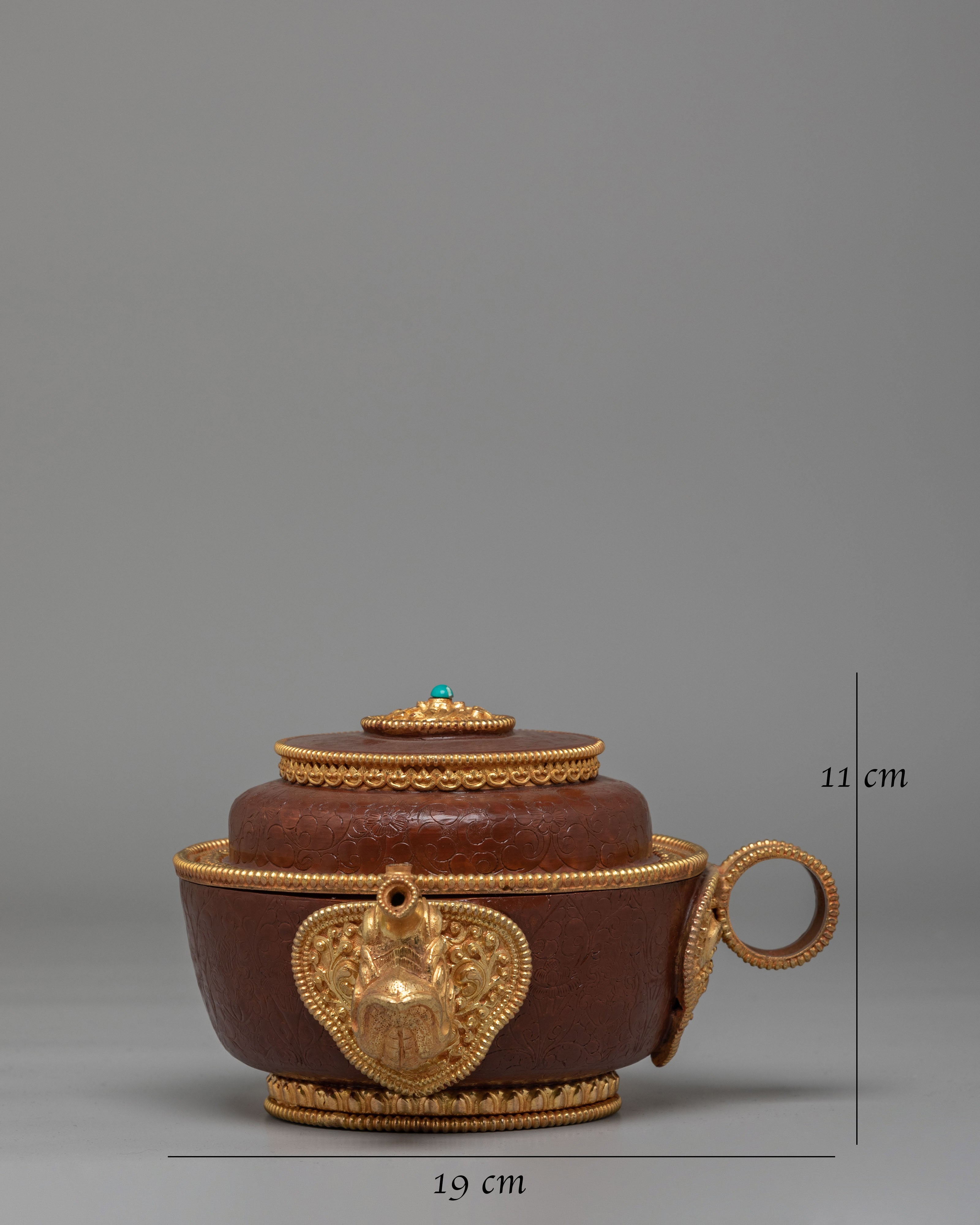 Tibetan Ritual Water Offering Set | Pot, Stand, Plates