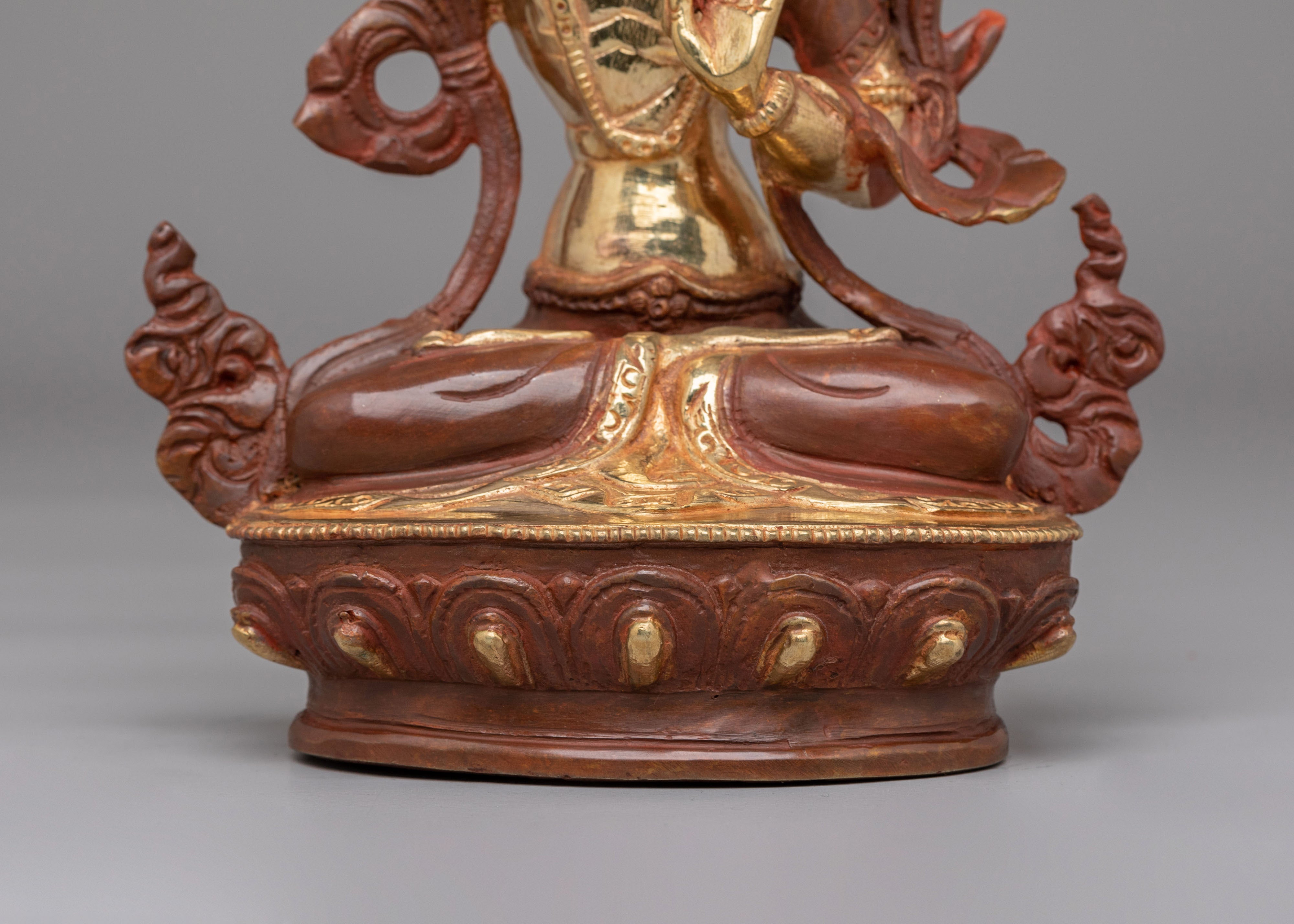 Spiritual Wisdom Deity Manjushri Statue | Himalayan Artwork