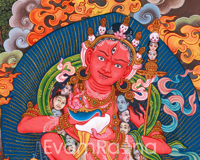 Dakini Dorje Phagmo Thangka Print | High Quality Giclee Canvas Print | Divine Feminine Energy