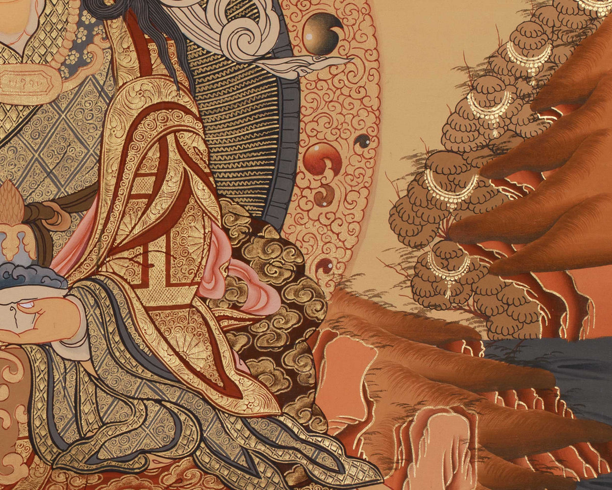 Himalayan Master Guru Rinpoche Thangka | Padmasambhava Artwork