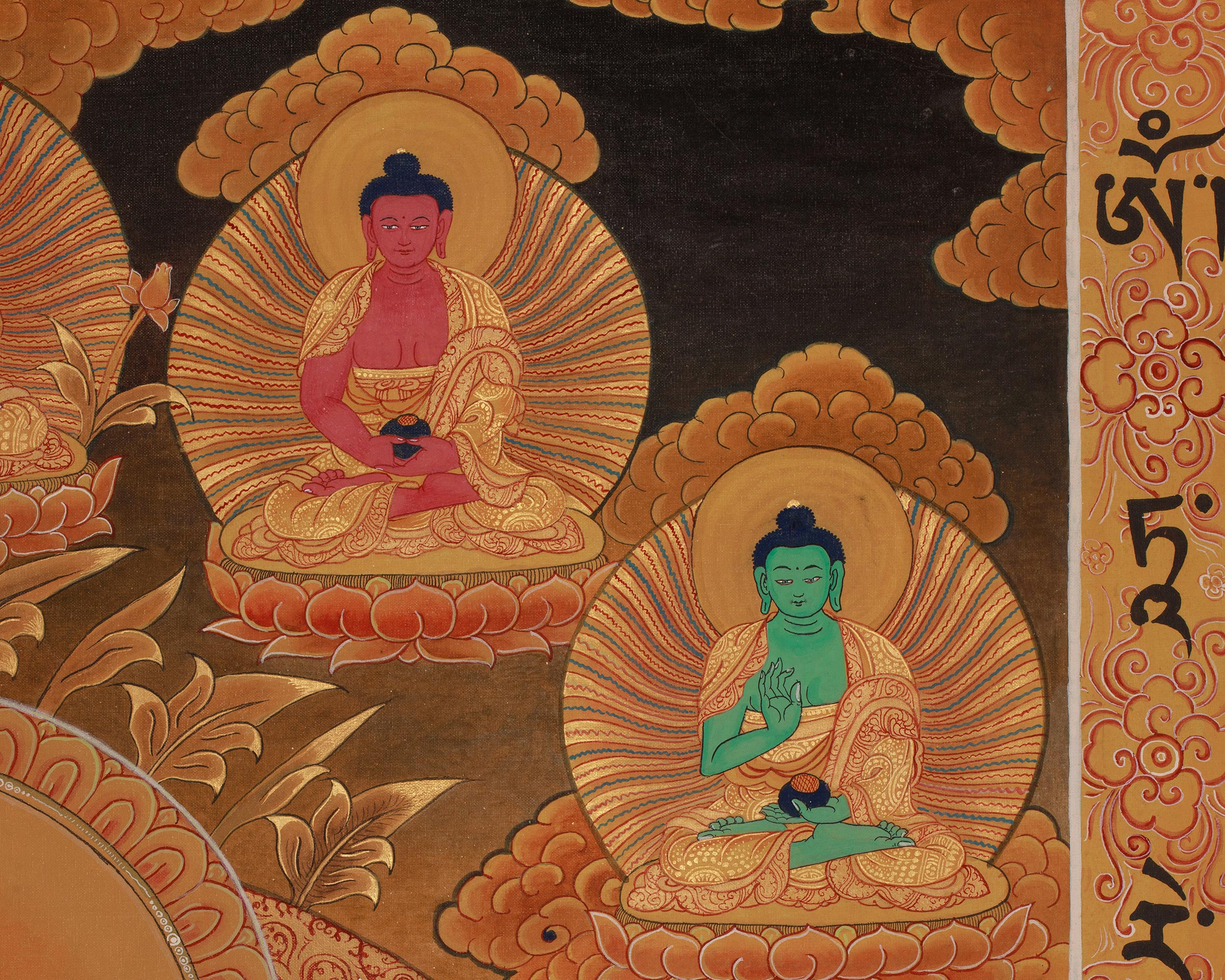 Female Buddha White Tara Thangka | Longevity Deity