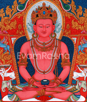 High-Quality Amitabha Buddha Giclee Canvas Print | A Spiritual Journey to Pure Land