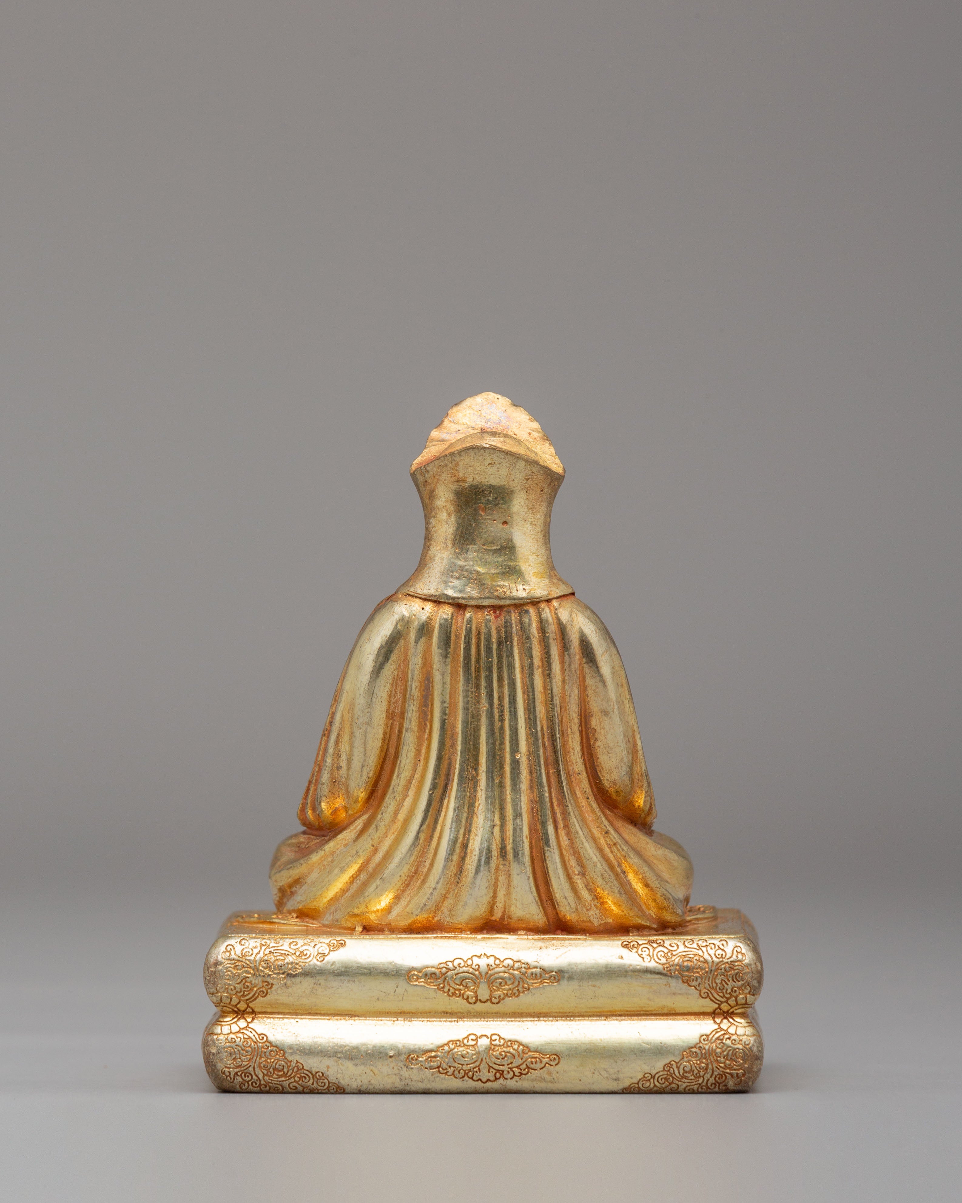 Buddhist Teacher Marpa Sculpture | Marpa Statue for Altar and Meditation