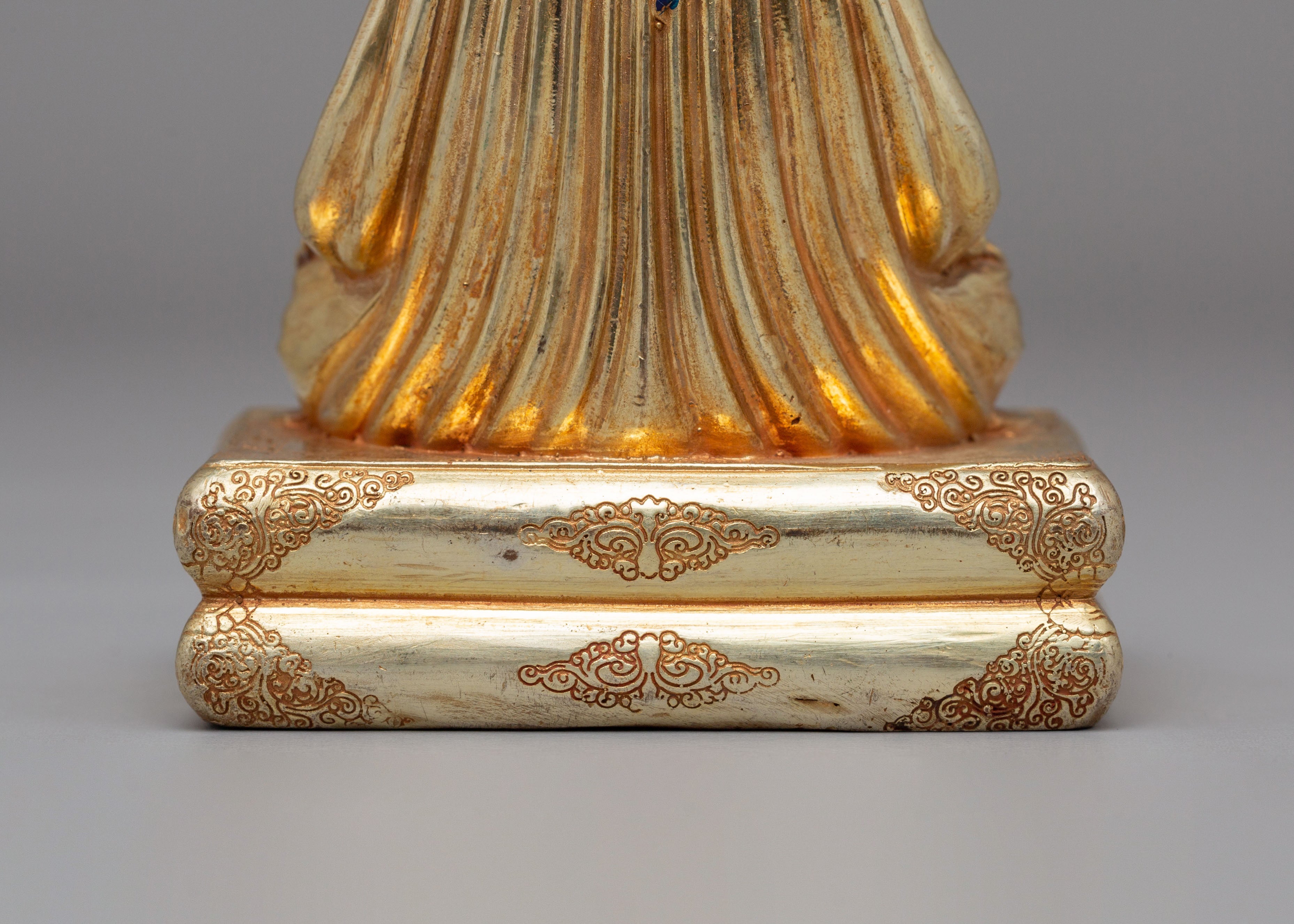 Himalayan Buddhist Master Gampopa Statue | Tibetan Sculpture of Spiritual Teacher