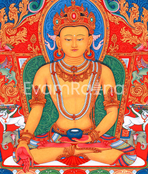 Buddha Ratnasambhava Giclee Print | Eternal Light of the Dhyani Buddha