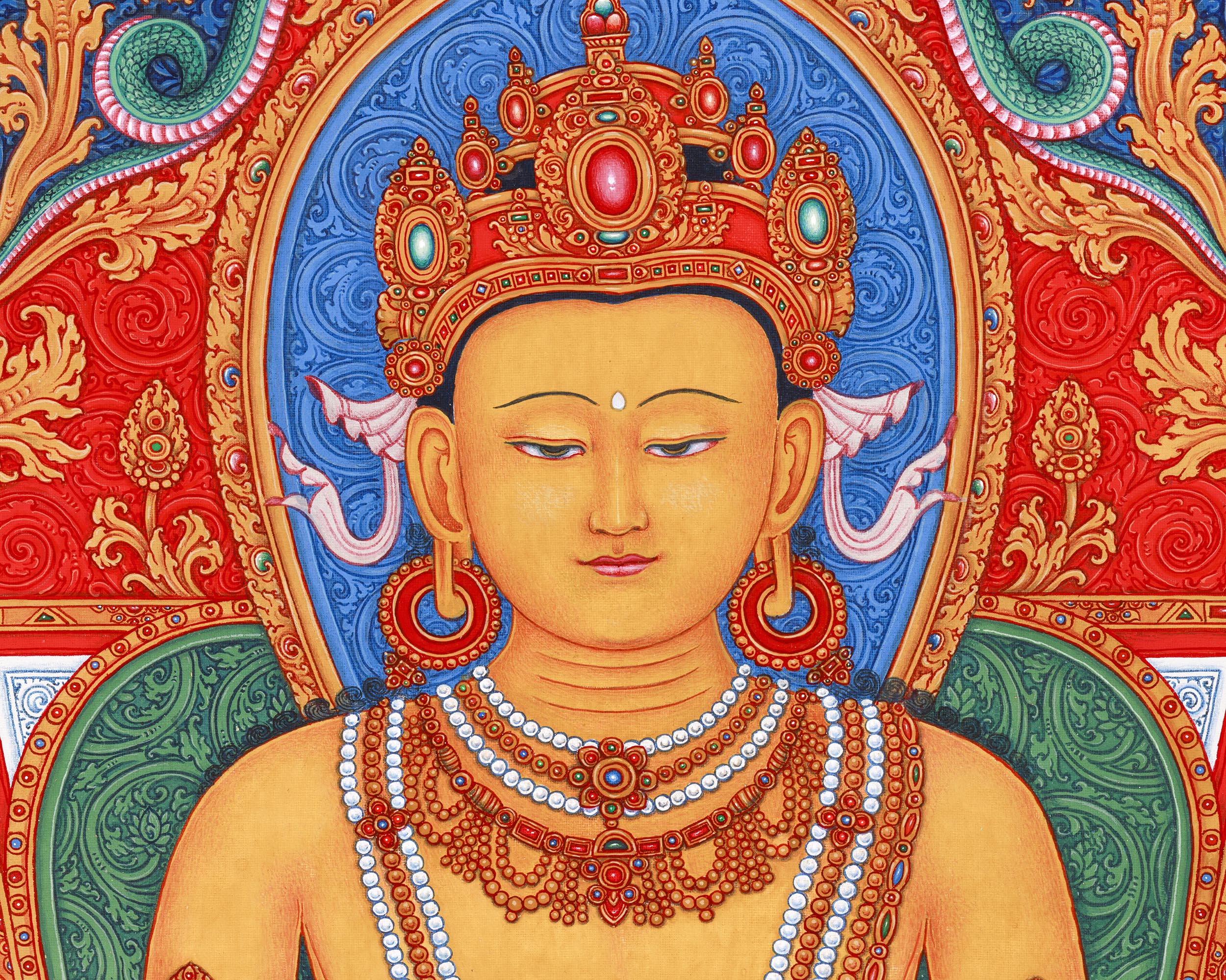 Buddha Ratnasambhava Giclee Print | Eternal Light of the Dhyani Buddha