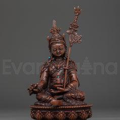 Guru Rinpoche Oxidized Copper Statue