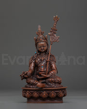 Guru Rinpoche Oxidized Copper Statue