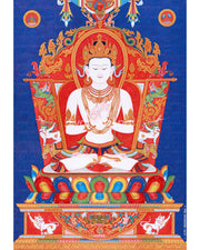 Buddha Vairocana Thangka Print | The Adibuddha Artwork | High Quality Digital Print