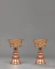 Handcrafted Ritual Butter Lamp Set 