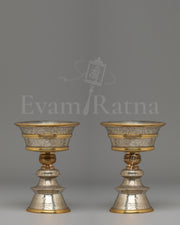 Buddhist Light Offering Lamp Set
