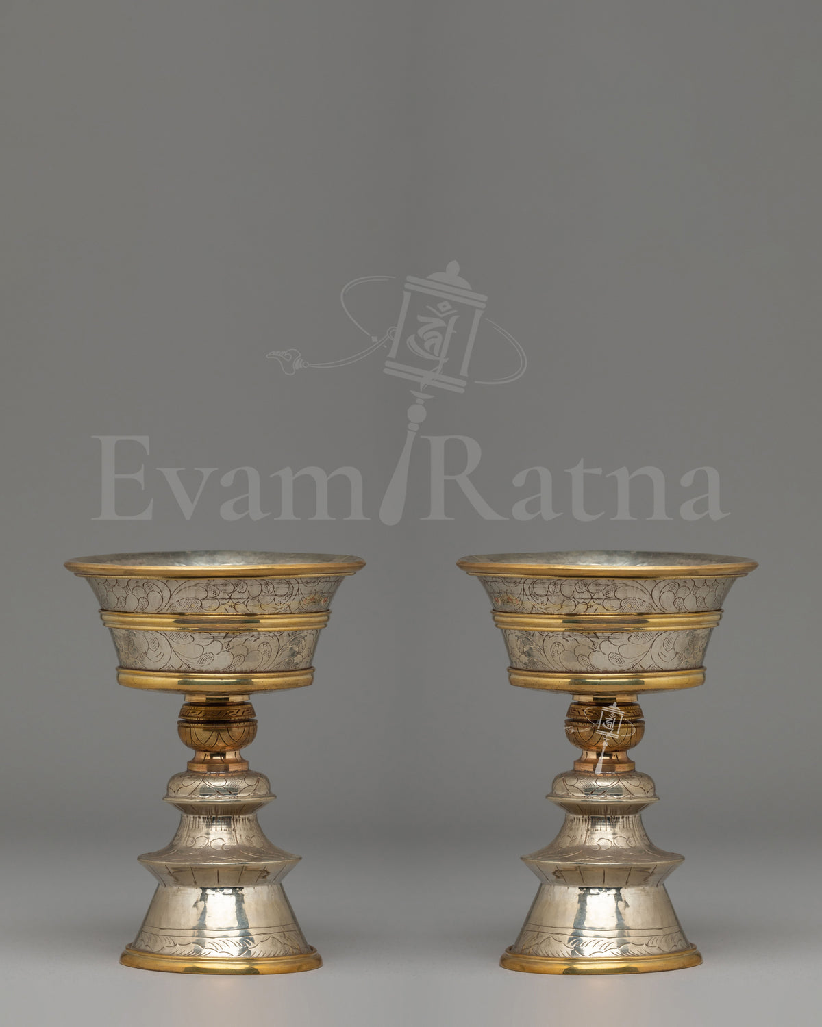 Buddhist Light Offering Lamp Set