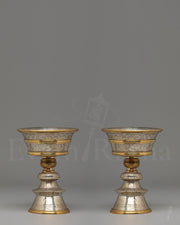 Buddhist Light Offering Lamp Set 