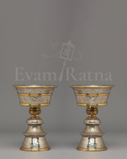Vajrayana Altar Butter Lamp Set