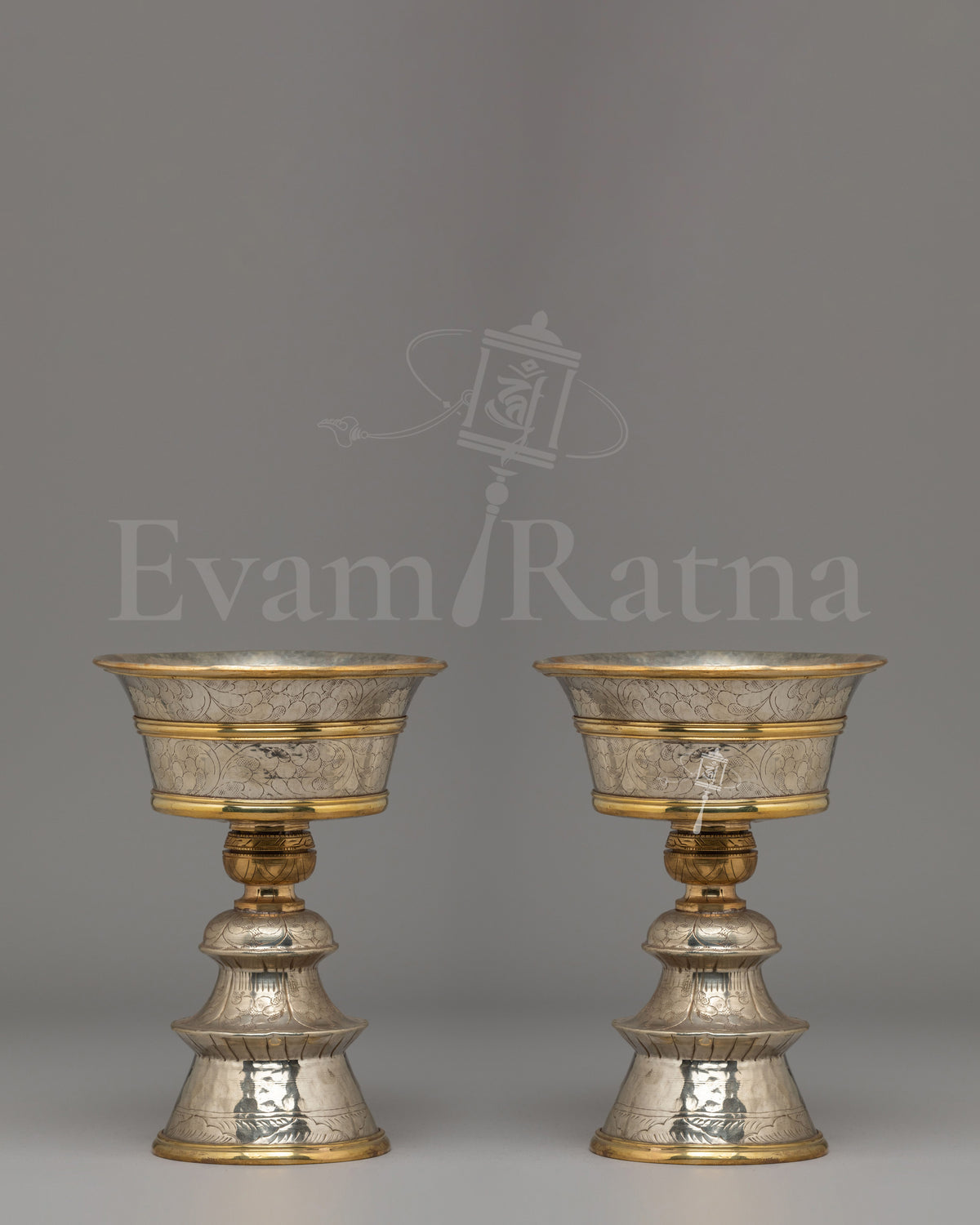 Vajrayana Altar Butter Lamp Set