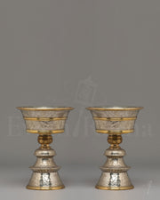 Vajrayana Altar Butter Lamp Set