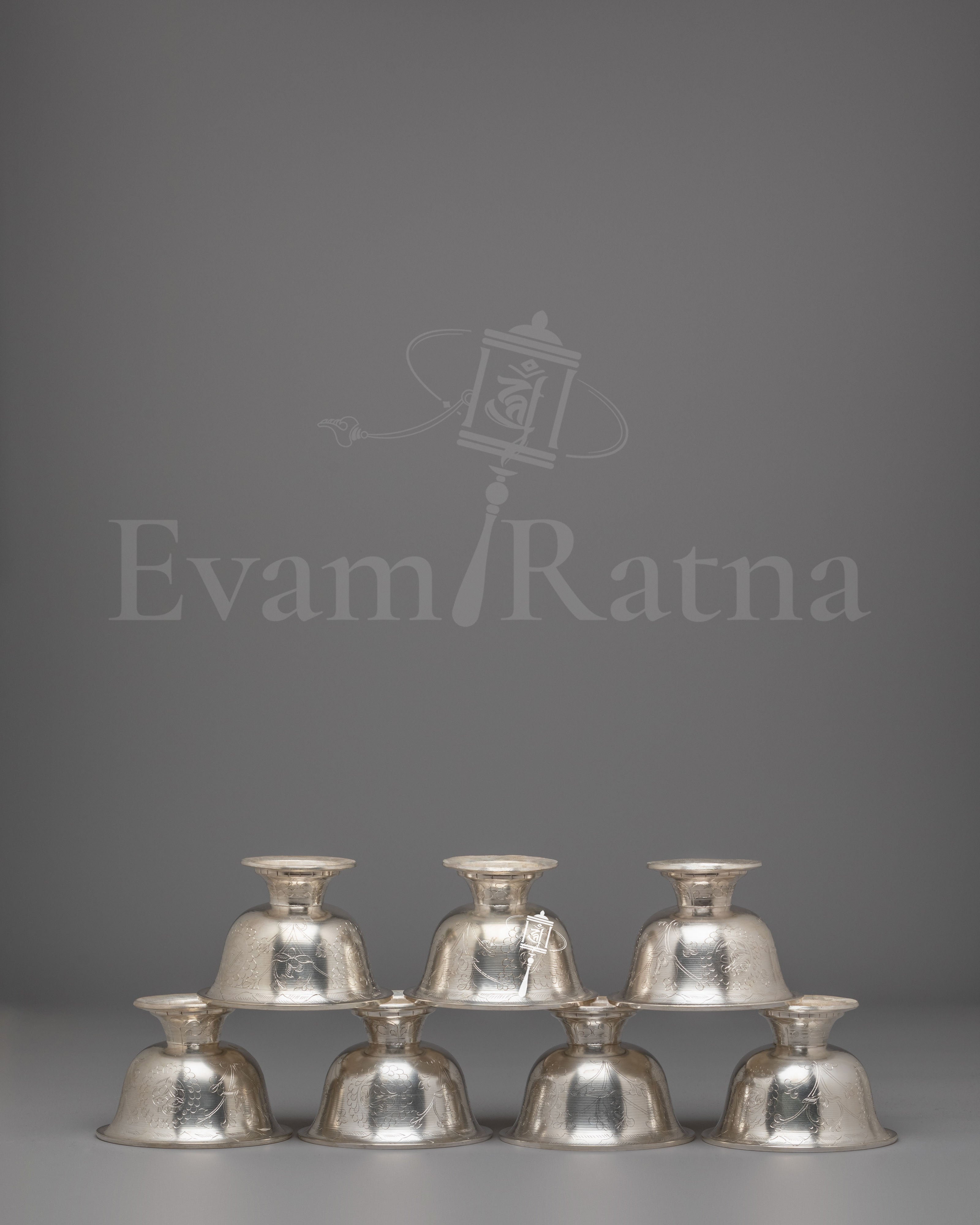 Himalayan Buddhist Offering Bowl Set 