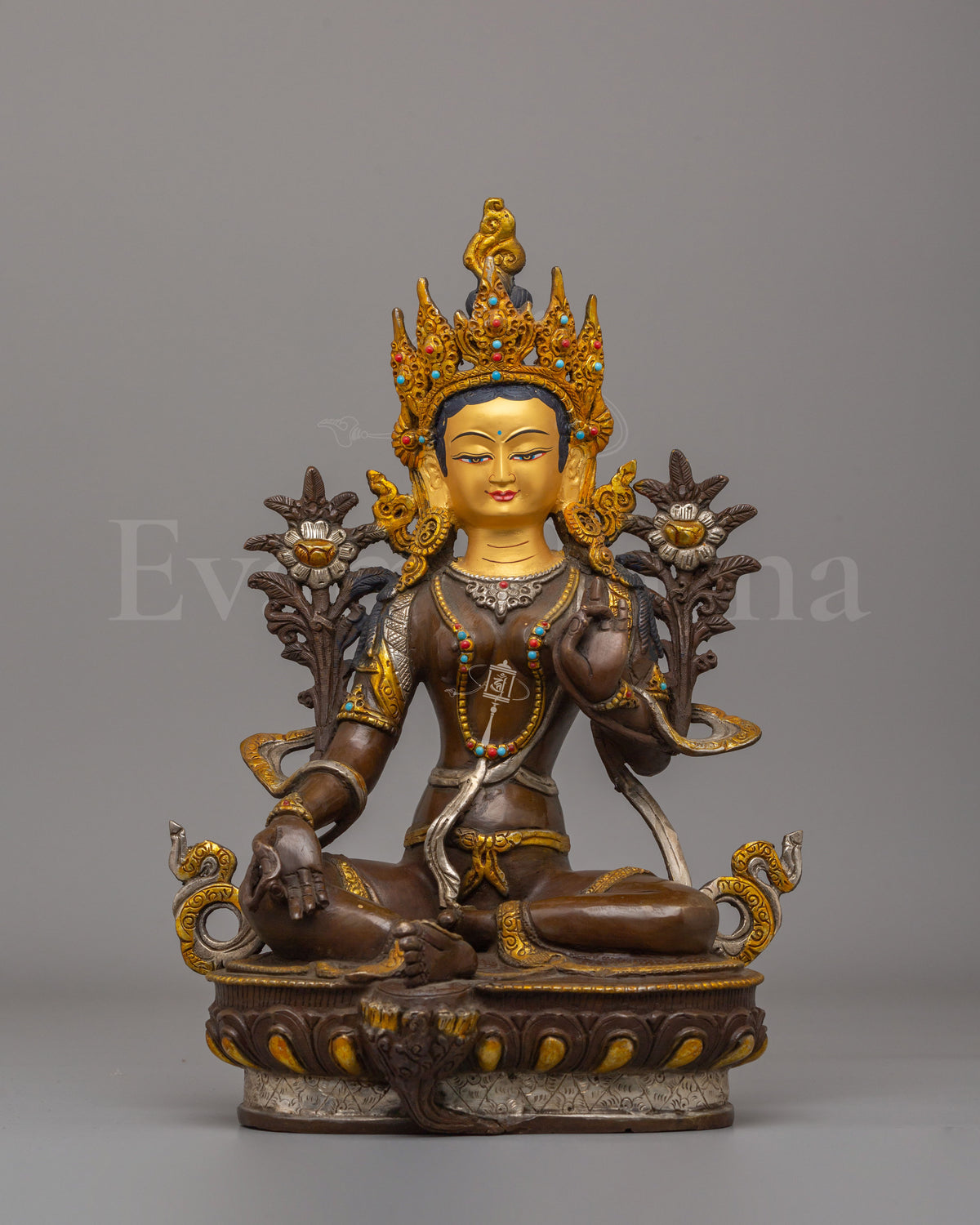 Tibetan Goddess Green Tara Statue