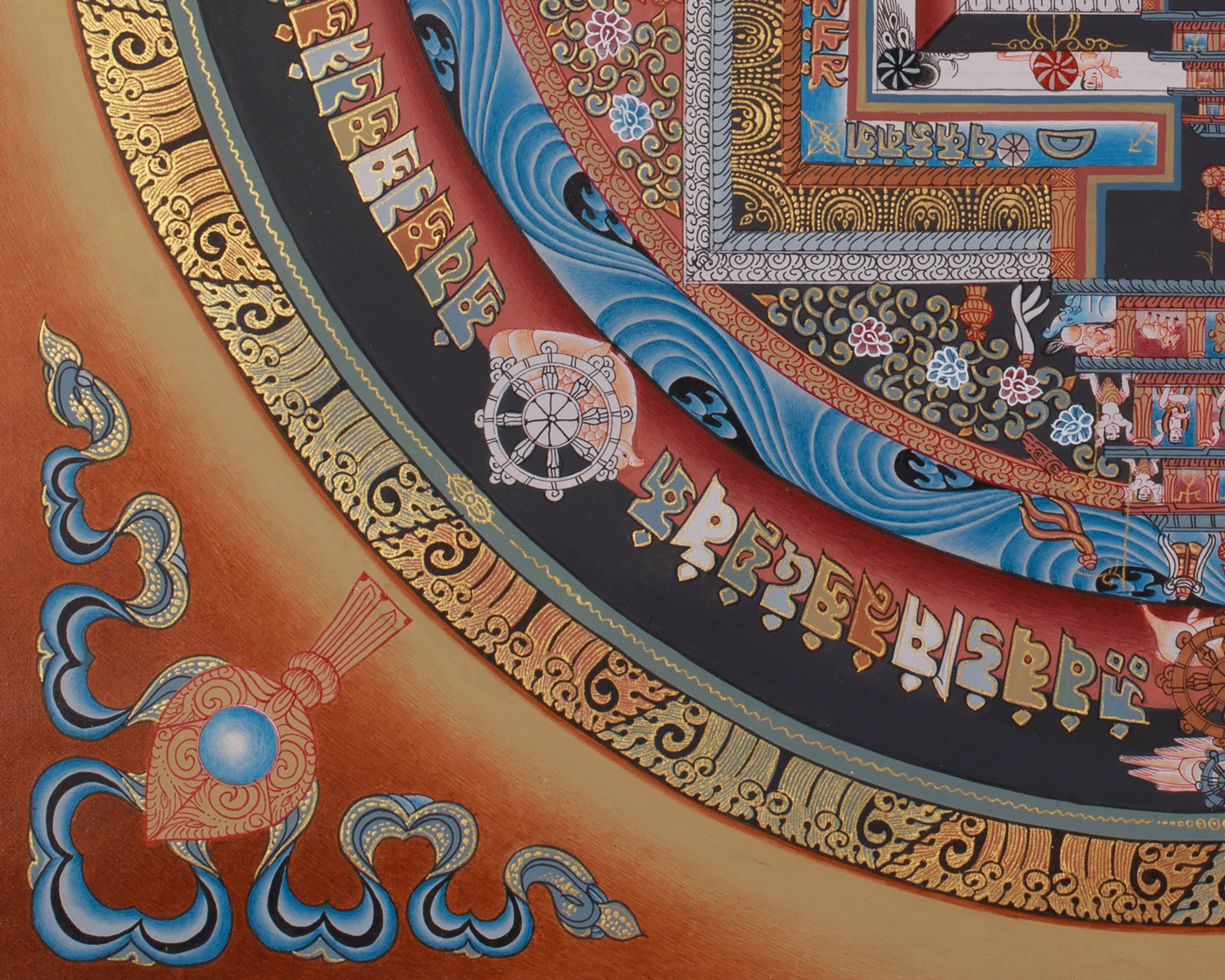 Kalachakra Mandala Meditation Art | Hand Painted Thangka