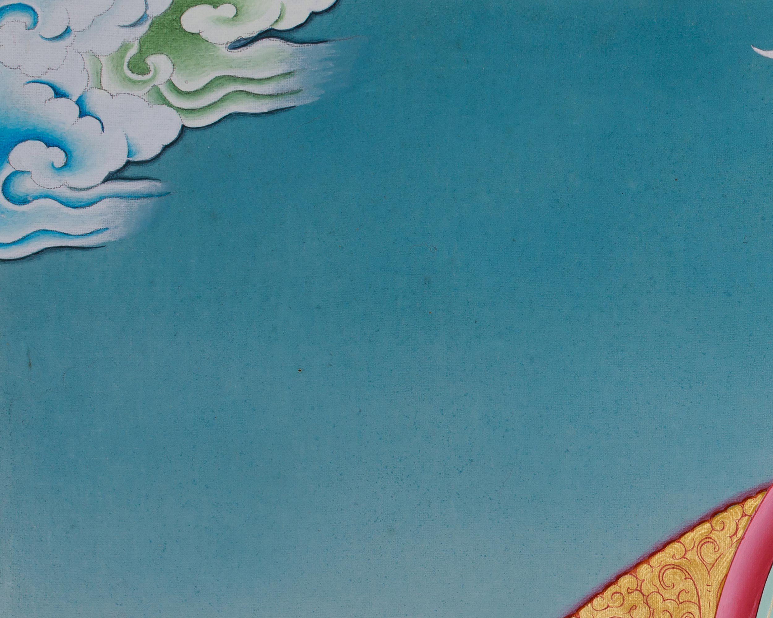 Sacred Mitrupa Thangka | Akshobhya Buddha | Prominent Deity in Tibetan Buddhism