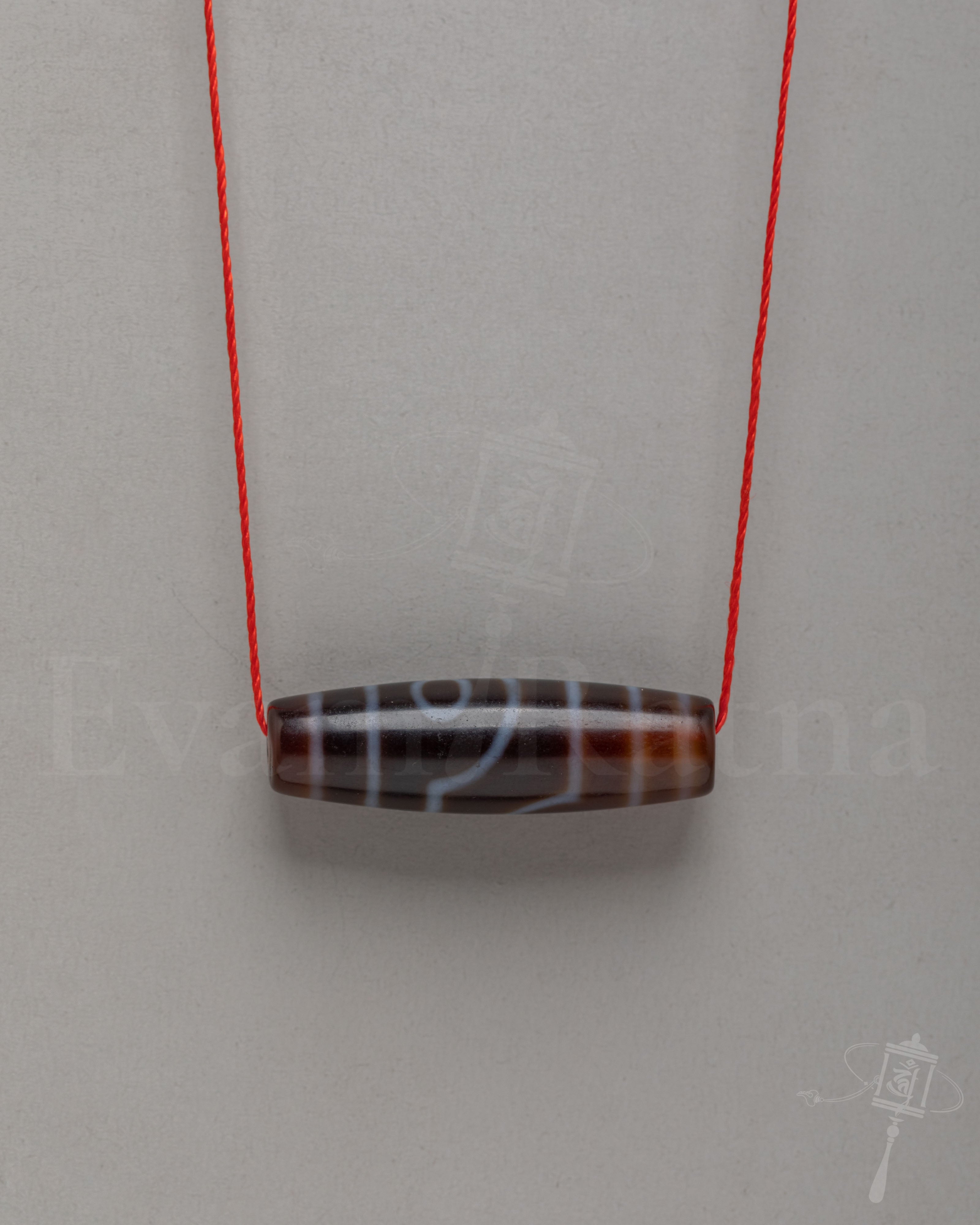 Tibetan Shrine Locket | Sacred Dzi Bead Spiritual Amulet