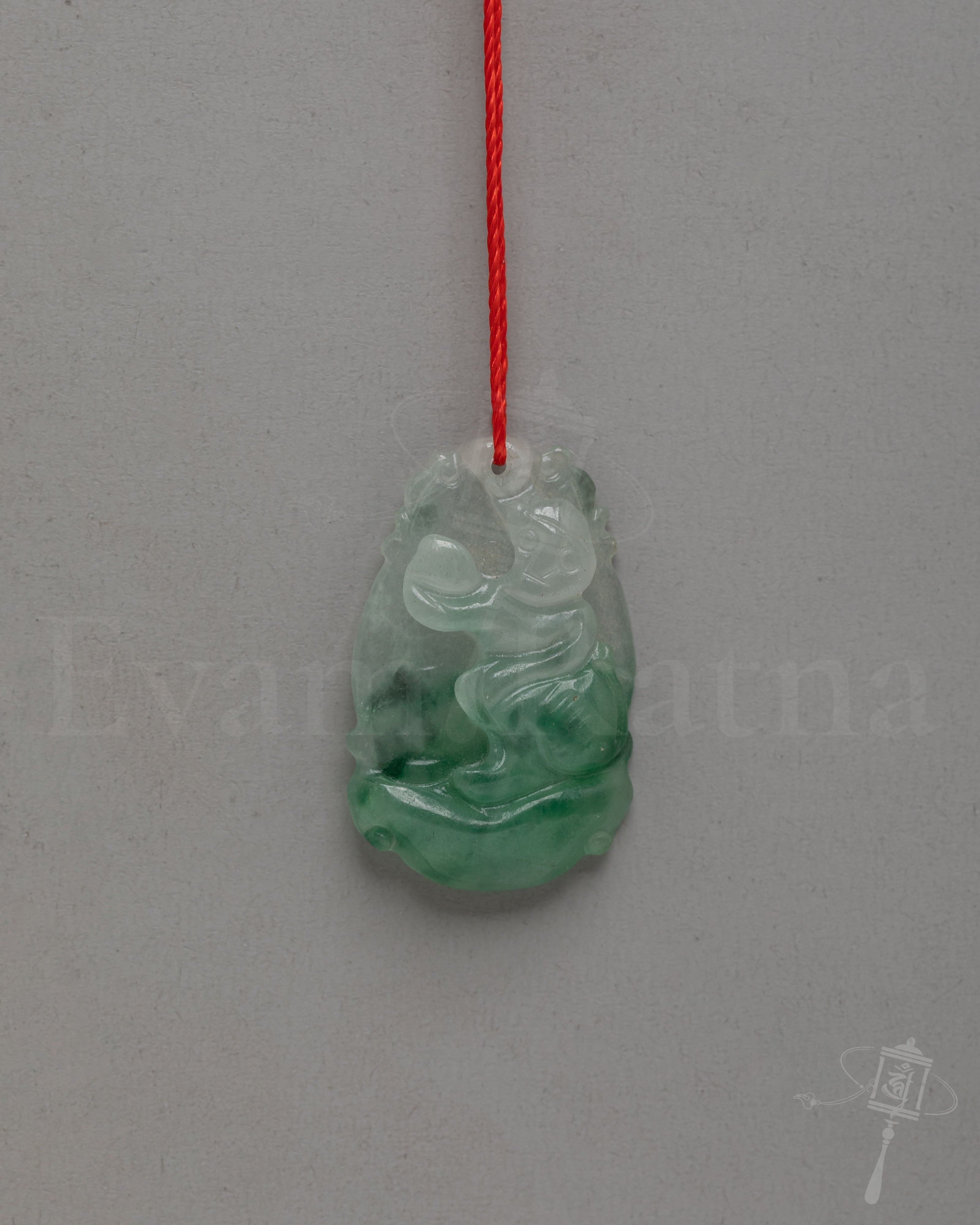 Sacred Tibetan Jade Locket Amulet | Hand Carved Jade Spiritual Pendant