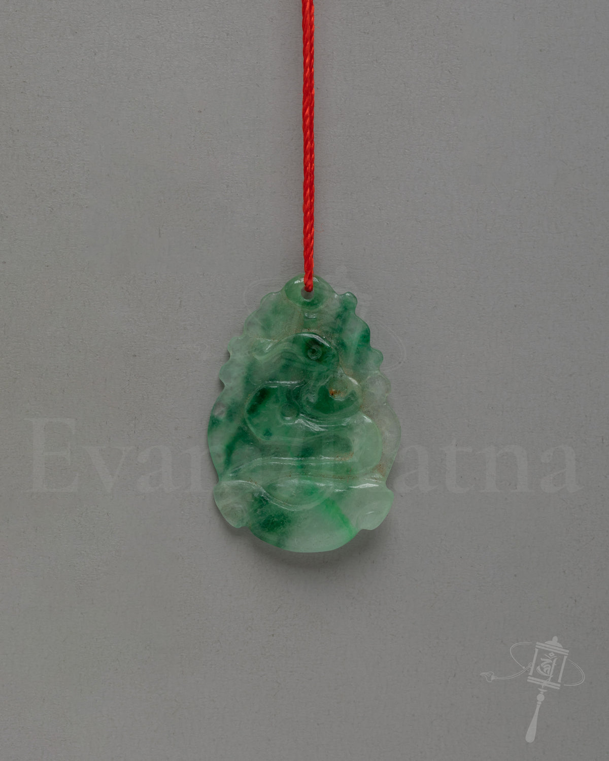Sacred Tibetan Jade Locket Amulet | Hand Carved Jade Spiritual Pendant