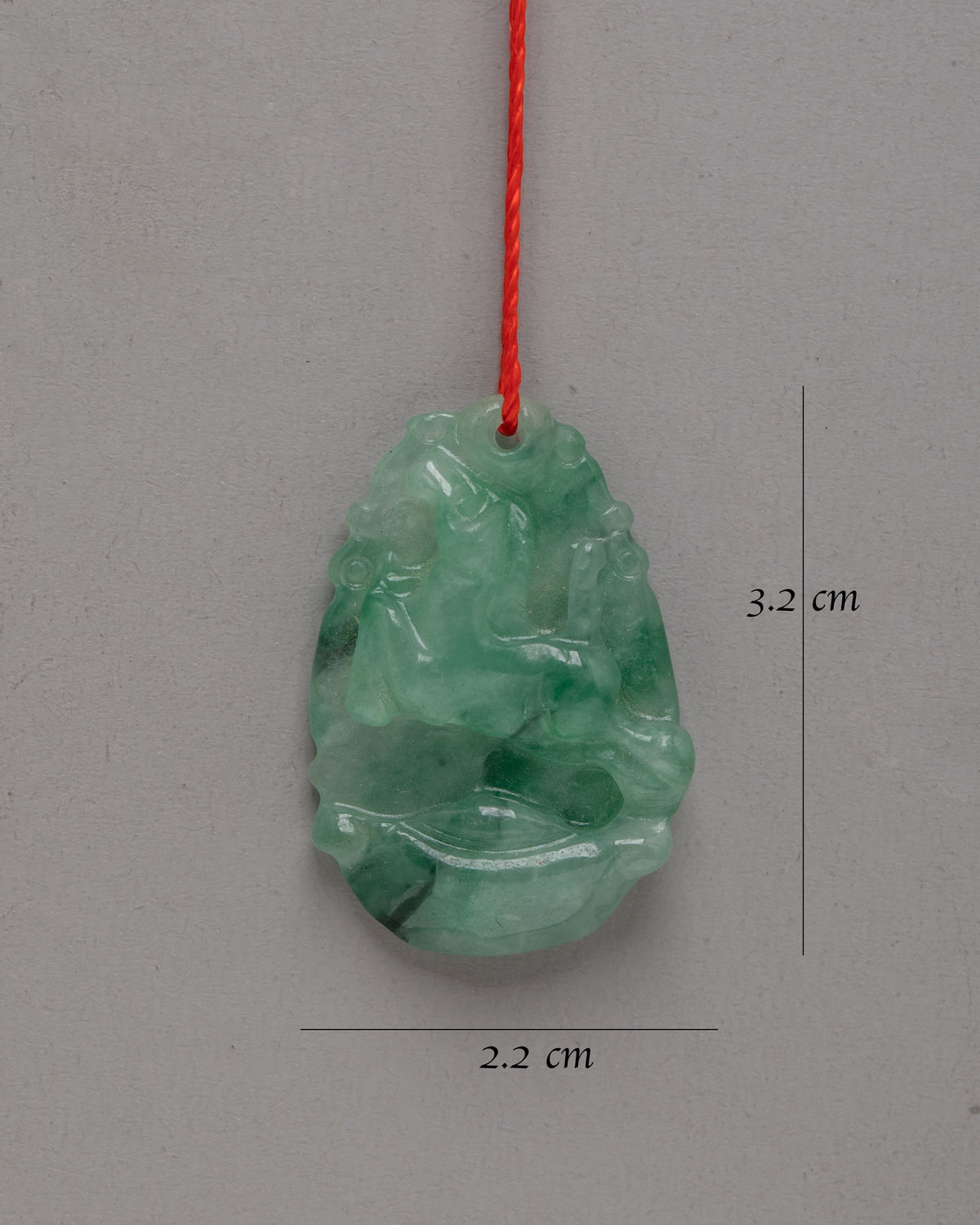 Sacred Tibetan Jade Locket Amulet | Hand Carved Jade Spiritual Pendant