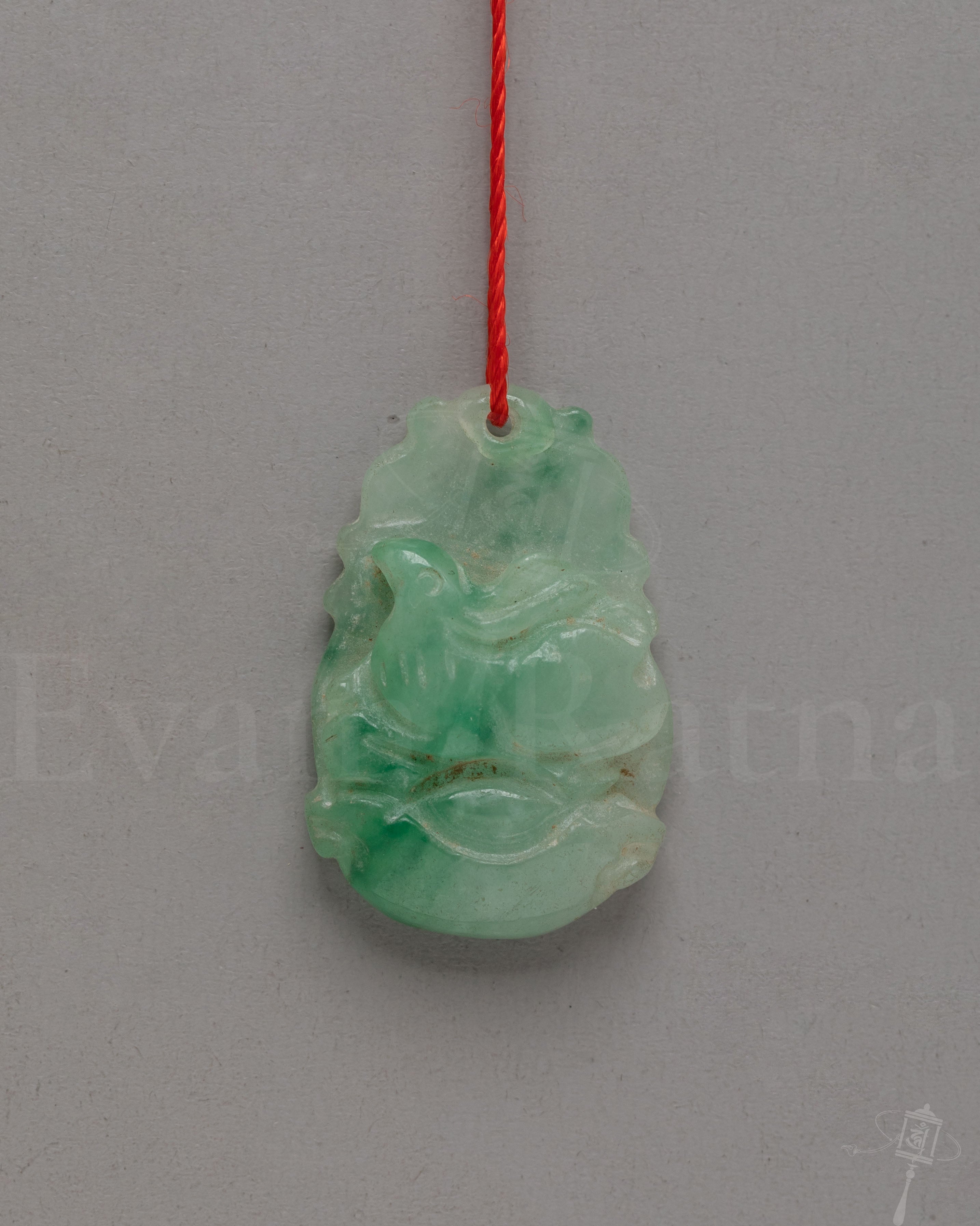 Sacred Tibetan Jade Locket Amulet | Hand Carved Jade Spiritual Pendant