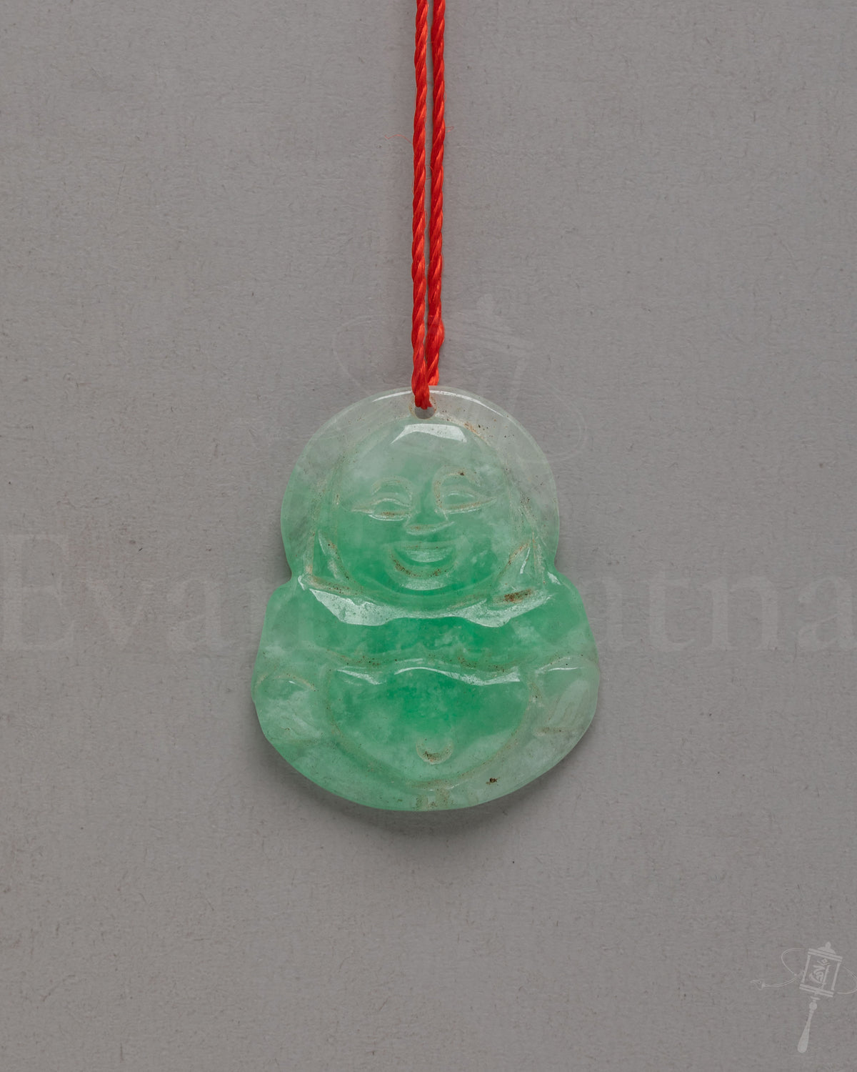 Sacred Tibetan Jade Locket Amulet | Hand Carved Jade Spiritual Pendant